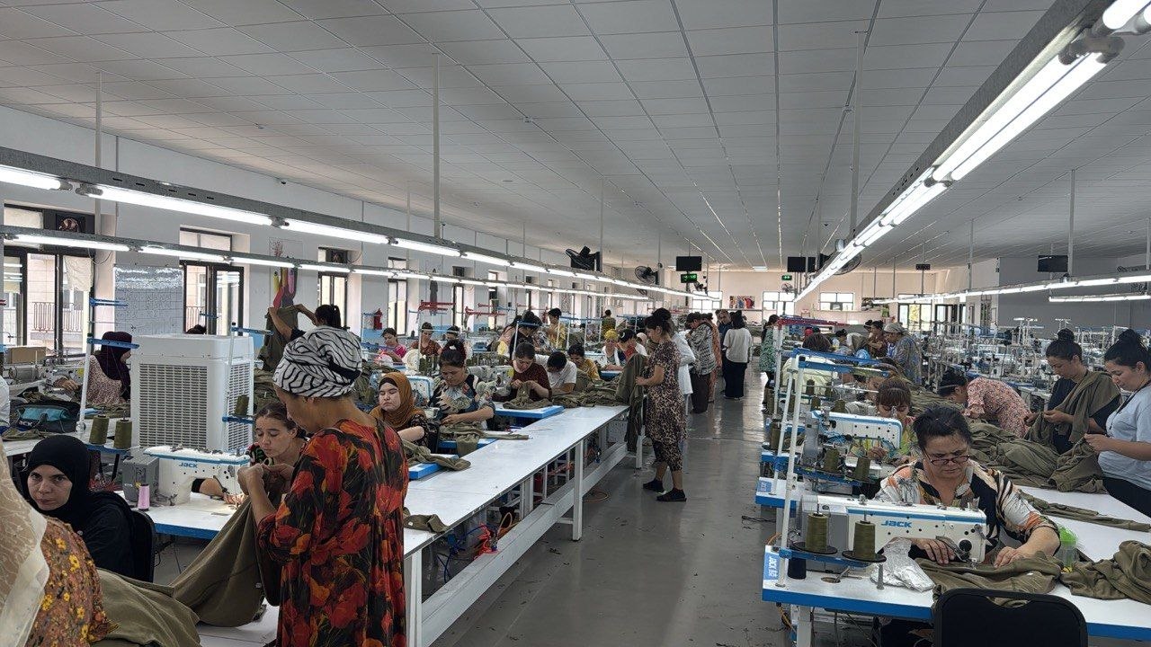 Sewing production floor